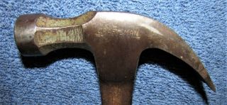 Vintage Craftsman 16 oz Stacked Leather Handle Hammer - Leather Very Tight 2