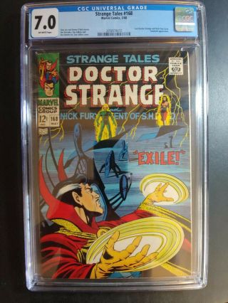 Strange Tales 168 Cgc 7.  0 Dr.  Strange Nick Fury Last Issue