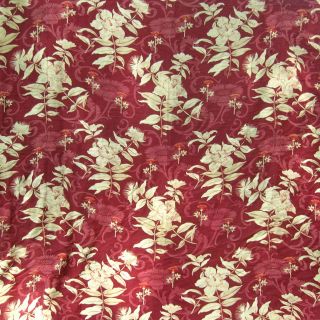 Vintage French Printed Fabric,  Bedspread,  Bed Cover,  Coverlet,  Flowers,  97 X 94 "