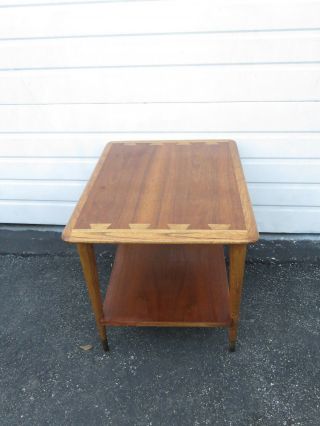 Mid Century Modern Dovetailed Inlaid Side End Table By Lane 9407