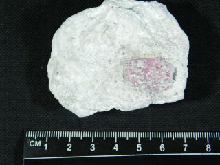 A Big 100 Natural Red Emerald Bixbite Or Red Beryl Crystal From Utah 94.  6gr E