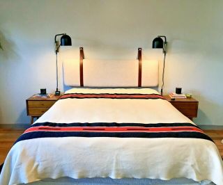 Pendleton Mills Vintage Grand Teton Wool Blanket 80 " X 83 " Full/queen