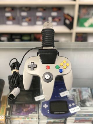 Vintage Nintendo N64 Kiosk Demo Controller With Arm And Rumble Pak