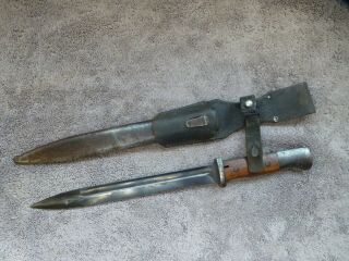 Ww2 German K98 Bayonet Elite Diamant Early S - Code Matching And Frog