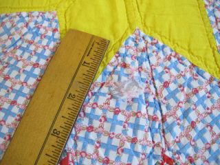 WASHED MANY TIMES,  Still Nice: Vintage LONE STAR Hand Made Cotton Quilt; FULL 3