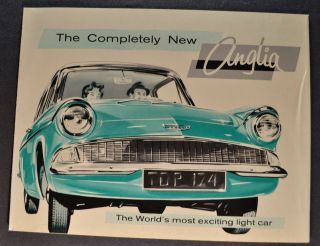 1960 Anglia English Ford Sales Brochure Folder 60