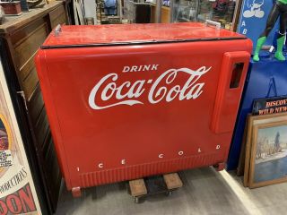 1939 Coca Cola Cooler / Coke Cooler Ice Chest Vintage Advertising