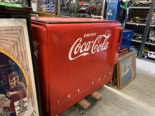 1939 Coca Cola Cooler / Coke Cooler Ice Chest Vintage Advertising 2