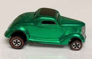 Hot Wheels Redline 1968 Green Classic 36 Ford Coupe Tan Interior