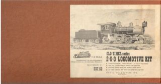 Vintage Roundhouse Ho Old Timer Series B&o 2 - 6 - 0 Mogul Locomotive And Tender Kit