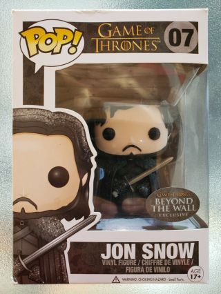 Game Of Thrones Jon Snow (beyond The Wall Exclusive) Funko Pop 07