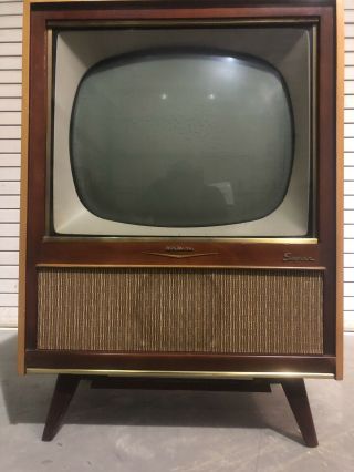 mid century modern vintage rca victor tv MCM television fish tank 3