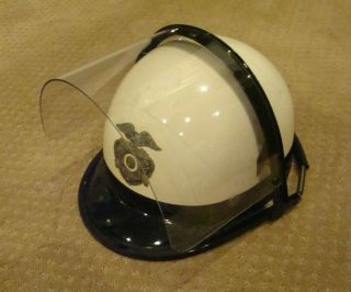 Vintage Lapd Detectives Riot Helmet With Shield