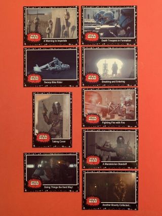 Star Wars The Mandalorian Custom Series 2 - 9 Card Set Vintage Topps Style Ig - 11