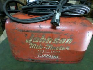 Vintage Johnson Mile Master 6 Gallon Pressurized Outboard Gasoline Fuel Tank