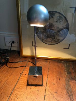 Mid Century Modern Micheal Lax Lightolier Telescoping Eyeball Desk Lamp