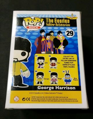 Funko POP The Beatles Yellow Submarine: George Harrison 29 Vaulted 2