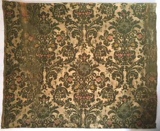 Late 19th / Early 20th C.  French Silk Woven Jacquard Fabric (2492)