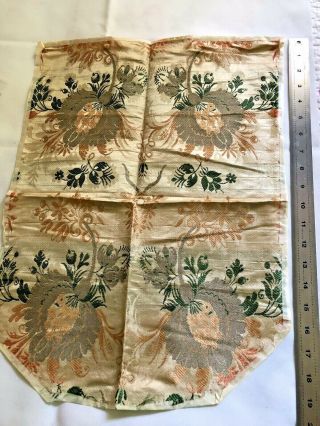 Antique Damask Silk French Swatch Section