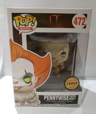 Pennywise With Boat Sepia Chase Funko Pop It Movie Discontinued Vaulted Horror