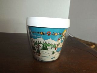Vintage West Bend Thermo - Serv Swiss Miss Advertising Insulated Plastic Mug Cup 2