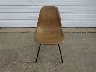 Vintage 50s Mid - Century Modern Herman Miller Eames DSX Shell Chair 1950s X Base 3
