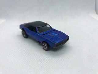 1968 Hot Wheels Redline Custom Camaro Us Blue