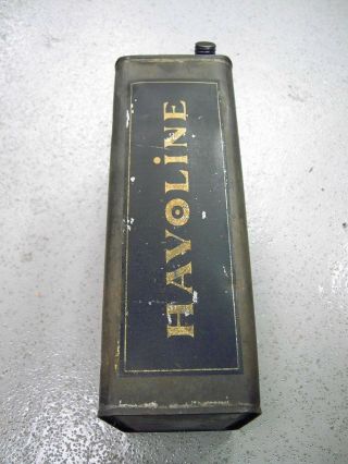 VINTAGE HAVOLINE - INDIAN REFINING COMPANY ONE - GALLON OIL CAN 3