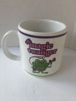 The Magic Twanger Froggy Vintage 12oz Mug Signed Michael Leson
