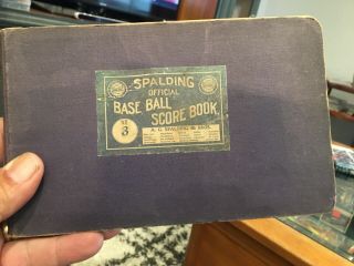 Vintage Pacific Coast League Spalding Baseball Score Card Book 1900’s Cal