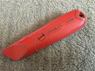 Vintage Stanley 1299 Utility Knife Box Cutter Razor Red Made In Usa