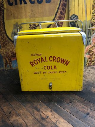 Vintage Royal Crown A1 Cooler Coca Cola 7up Pepsi Orange Crush Dr Pepper Sign
