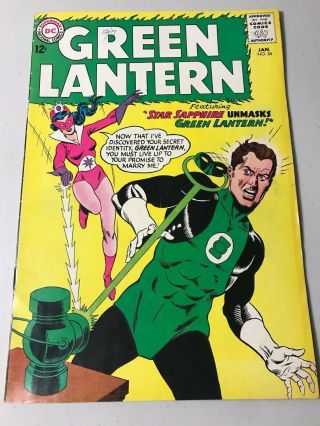 Green Lantern 26 (dc,  1964) Comic Book 2nd App Of Star Sapphire,