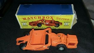 Matchbox Lesney,  K6 Allis Chalmers Earth Remover,  Bpw,  Truck A,  Box Below Avg
