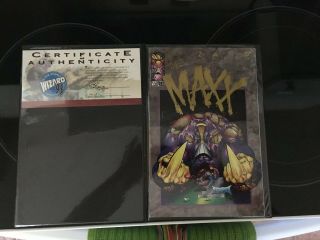 The Maxx 1/2 From Wizard,  Gold Letters Variant Never Opened Looks.  Cgcit