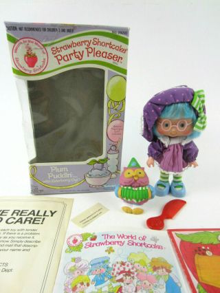 Vintage Strawberry Shortcake Doll Party Pleaser Plum Puddin Pet Owl