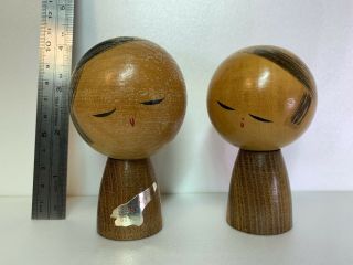9.  5cm (3.  7 ") Japanese Creative Kokeshi Doll Signed From Japan Cute Figure Crafts