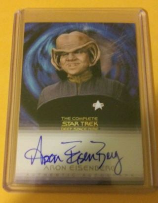 Star Trek Deep Space 9 Aron Eisenberg Auto Card Autograph Signed Certified