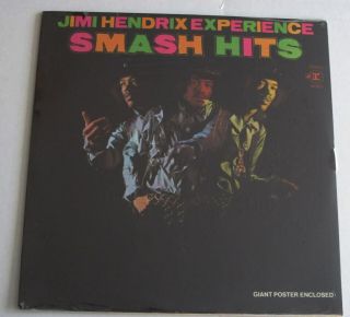 Jimi Hendrix Experience Smash Hits 1969 Factory Lp W/ Poster