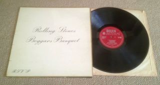 The Rolling Stones – Beggars Banquet – 1968 Uk Mono Lp – Red Decca Labels