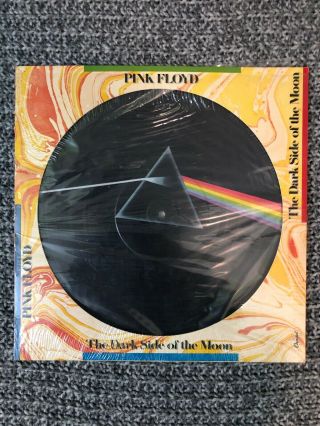 Pink Floyd Lp The Dark Side Of The Moon 1978 Rare In Shrink Picture Vinyl N.  M