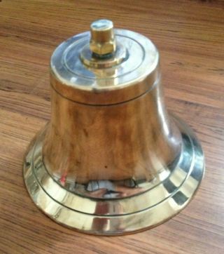 Vintage Heavy Brass / Bronze Ship Boat Fire Bell 2