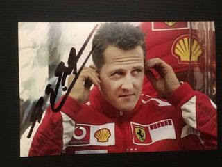 Michael Schumacher Hand Signed Autograph Photo Offers Welcome