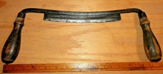 Vintage Wooden Handle Draw Knife 8 " Blade