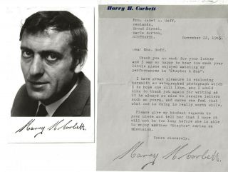Harry H Corbett Steptoe And Son Signed Photograph,  Letter 1965