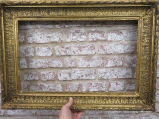 Really Old Picture Frame Antique Fits A 21 Inch X 13 " Painting