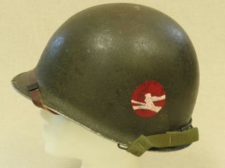 Ww2/korean War U.  S.  84th Infantry Div.  M1 Helmet " The Railsplitters "