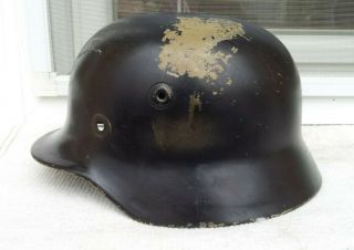 German Helmet M40 Size Q64 With Liner Band Ww2 Stahlhelm