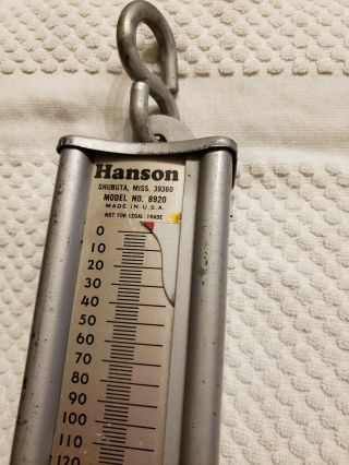 HANSON MODEL 8920 THE VIKING 200 POUND CAPACITY HANGING SCALE HUNTING FISHING 2