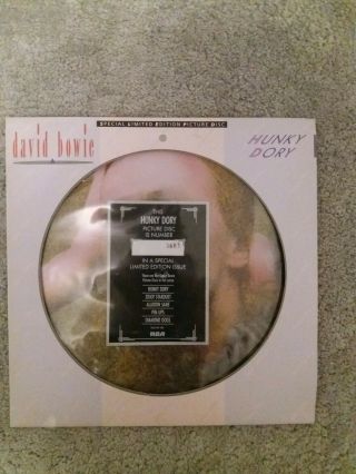 Vinyl 12 " Lp - David Bowie - Hunky Dory Limited Edition Picture Disc - Exc Cond